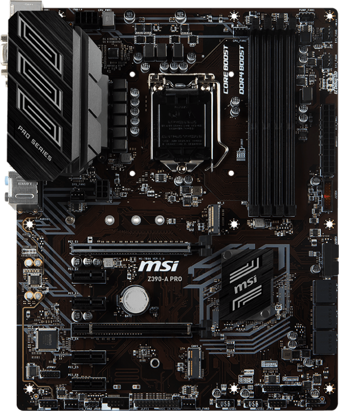 Msi z390 a pro установка m2